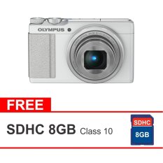 Olympus Stylus XZ-10 White Kamera Pocket + Memory Card 8 GB