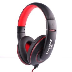 On-Ear 3.5MM Earphone Headset Stereo Wired Head Phone with Microphone for MP3 PS3 Game Computer PC Mobile Headphone (Black) - Intl