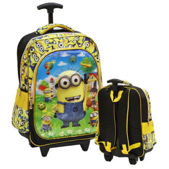 onlan minions 6d timbul kantung depan depan unik tas trolley anak sd import yellow black onlan minions 6d timbul kantung depan depan unik tas trolley anak sd import yellow black