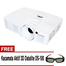 Optoma HD-26 Projector Home Theater Full HD 3D 3200 ANSI Lumens - Putih + Gratis Kacamata 3D
