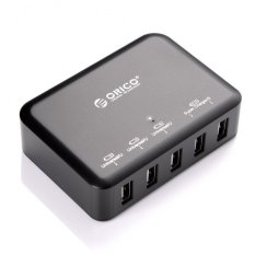 Orico DCAP-5S-BK 40W Original - 5 Port Family Size Desktop USB Wall Charger Power - Hitam