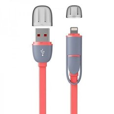 Original Apple iPhone 5S 6 Plus Samsung Android USB Lightning Cable Charger Data Sync (Orange) - Intl