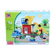 Otoys Happy Farm Mainan Balok Lego 50 PCS - PA-G255746-188-132