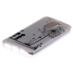 Painted Pattern Soft TPU Thin Back Case for LG G2 Mini (White) - Intl