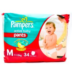 Pampers Active Baby Pants M - 34