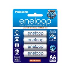 Panasonic Eneloop Baterai AA - 2000 mAh - Bp4 - Putih