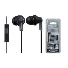 Panasonic RP-TCM120K In-Ear Earbud Smart Phone Control Headphones (Black)