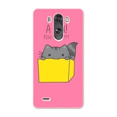 PC Plastic cartoon cat Case for LG G3 beat red - Intl