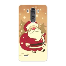 PC Plastic cartoon Christmas santa Case for LG G3 beat red - Intl