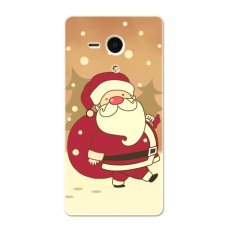 PC Plastic cartoon Christmas santa Case for Sony Xperia SP red - Intl