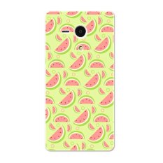 PC Plastic cartoon watermelon pattern Case for Sony Xperia SP red and green - Intl