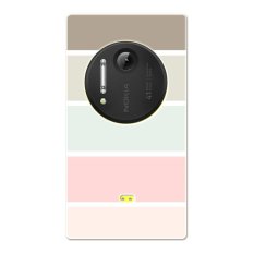 PC Plastic posh horizontal stripe Case for Nokia Lumia 1020 multicolor - Intl