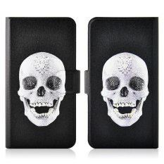 Pearl Design Skull PU Leather New Flip Case Cover For LG Optimus L9 P760 P765