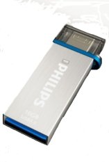 Philips Dual USB Drive Mono 3.0 FM16DA132B 16GB - Silver