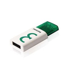 Philips Eject Edition USB Flash Drive 8GB Green