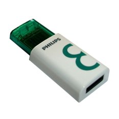 Philips Flashdisk Eject - 8GB - Hijau-Putih