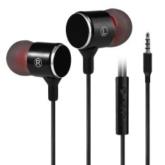 PLEXTONE X34M 3.5mm Plug Headsets Universal Line-control Earphones (Black) (Intl)