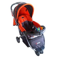 Pliko Boston PK-338 - Baby Stroller Kereta Dorong Bayi 3 in 1 - Oranye