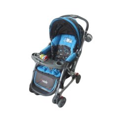 Pliko Grande PK-268 - Baby Stroller / Kereta Dorong Bayi 4 in 1 - Biru