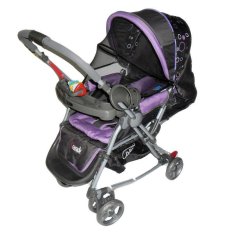 Pliko Grande PK-268 - Baby Stroller / Kereta Dorong Bayi 4 in 1 - Ungu