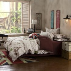 polyester &cotton bedding set doona duvet cover set Full Twin Queen size home bed set include One Quilt cover one flat sheet Two pillowcase