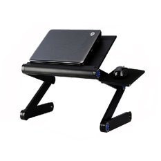 Portable Meja Laptop dengan Mouse Desk Length 42cm - A-LD-42B - Hitam