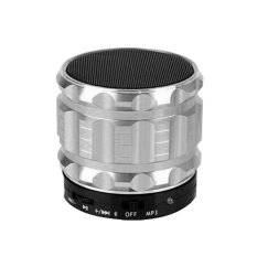 Portable Mini Bluetooth Wireless Speaker Subwoofer Suport Radio For MP3 Computer Phone (Silver)