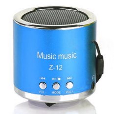 Portable Speaker Insert Card Support MicroSD Card, USB Flash Disk, FM Radio - Z-12 - Blue