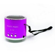 Portable Speaker Insert Card Support MicroSD Card, USB Flash Disk, FM Radio - Z-12 - Ungu.