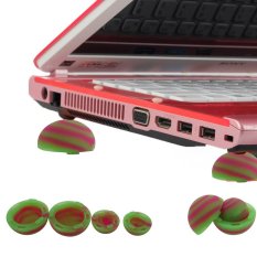Portable Super Mini Heat Reduction Radiating Cooler Stand Balls for Apple Macbook Dell HP Acer Asus Leoveo Laptop Notebook (Green/Rose) - INTL