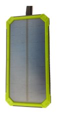 Power Bank Solar Charge Tenaga Surya Shock Proof for Camping and Outdoor Activity Real 10000 mAh - Hijau