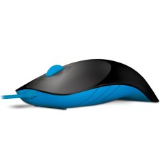 Powerlogic Wired Mouse USB Shark - Hitam Biru