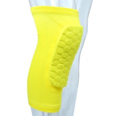 Practical Kneepad Sport Knee Support Leg Warmer M Yellow- Intl