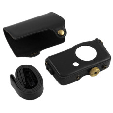 PU Leather Camera Case Bag Cover for Casio Exilim ZR-50 ZR50 with Strap - INTL