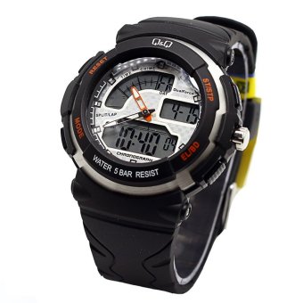 q q dual time jam tangan sport pria rubber q q m012j001 white lazada indonesia q q dual time jam tangan sport pria rubber q q m012j001 white lazada indonesia