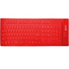 Rapid Keyboard Flexible Usb BR- KB 109 - Merah