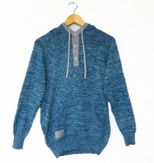 Rawks - Sweater Pria Rajut Bahan Knit - Biru