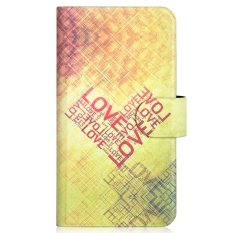 Red Love Heart Design Card Slot Magnetic PU Leather Flip Case Cover Compatible For LG Optimus L9 P760 P765