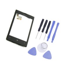 Replacement for Nokia Lumia 520 Outer Glass Panel Touch Screen Digitizer + Frame- INTL
