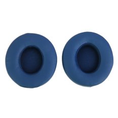 RIS 1 Pair Protein Leather Replacement Ear Pads for Monster Beats SOLO 2.0 (Blue) - Intl