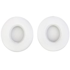 RIS 1 Pair Protein Leather Replacement Ear Pads for Monster Beats SOLO 2.0 White - Intl