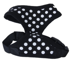 RIS Pet Dog Soft Mesh Harness Clothes XS Black with White Dots (Intl)