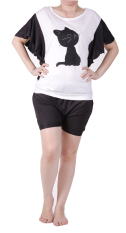 Ronaco Baju Tidur BT - A11 - Putih dan Hitam