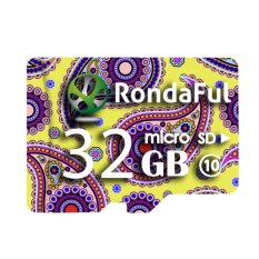 Rondaful purple micro sd card 32GB class10 Real capacity storage memory card TF card for camera - Intl