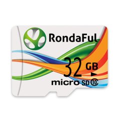 Rondaful Triple Color Ribbon Micro Sd Card 32gb class10 Real Capacity Storage Memory Card Tf Card for Camera - Intl