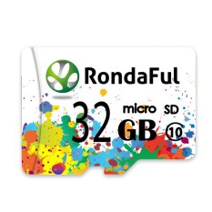 Rondaful white spray painting micro sd card 32GB class10 Real capacity storage memory card TF card for camera - Intl