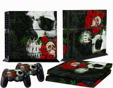 Rose Skull Skin Sticker for Playstation 4 PS4 Console + 2 Free Controller skins (Intl)