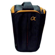 Rotamart Label Tas Kamera DSLR / SLR Segitiga Jumbo Logo Alpha - Hitam-Oranye