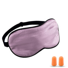 Roybens Breathable Sleep Travel Eye Mask Soft & Breathable, Ultra Lightweight, Light Blocking Eye Covers for Sleeping, Relaxation, Spa with Adjustable Strap and Ear Plugs Pink (Intl)