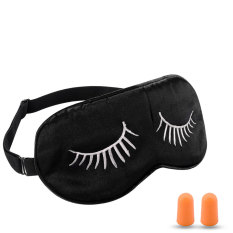 Roybens Soft & Breathable, Ultra Lightweight, Breathable Sleep Travel Natural Silk Eye Mask Cover for Sleeping, Relaxation, Spa with Adjustable Strap and Ear Plugs White (Intl)